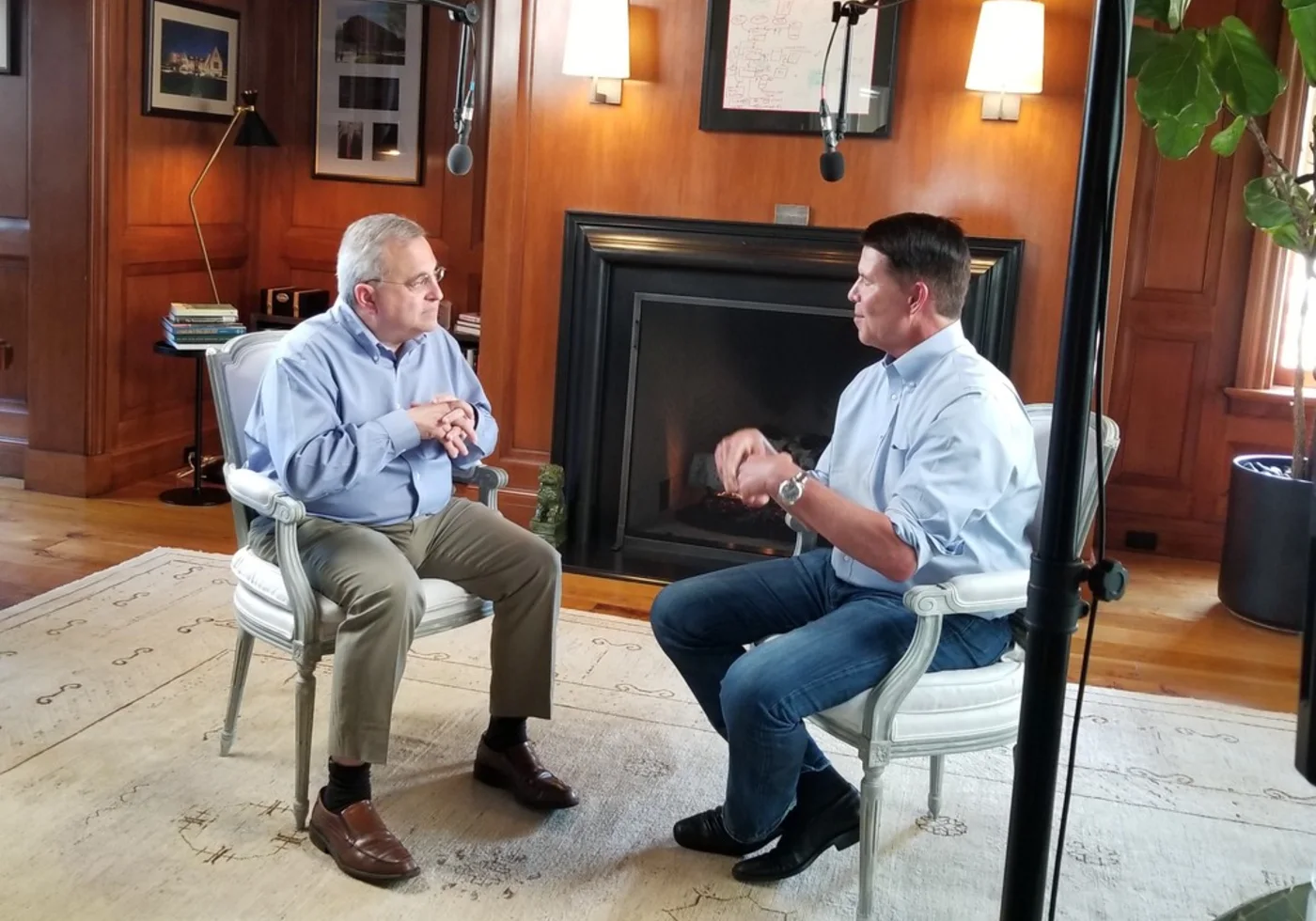 Keith Krach in a filmed mentorship conversation